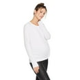 thumbnail image 2 of Paisley Sky Maternity Long Sleeve Twisted Hem Tee, 2 of 6