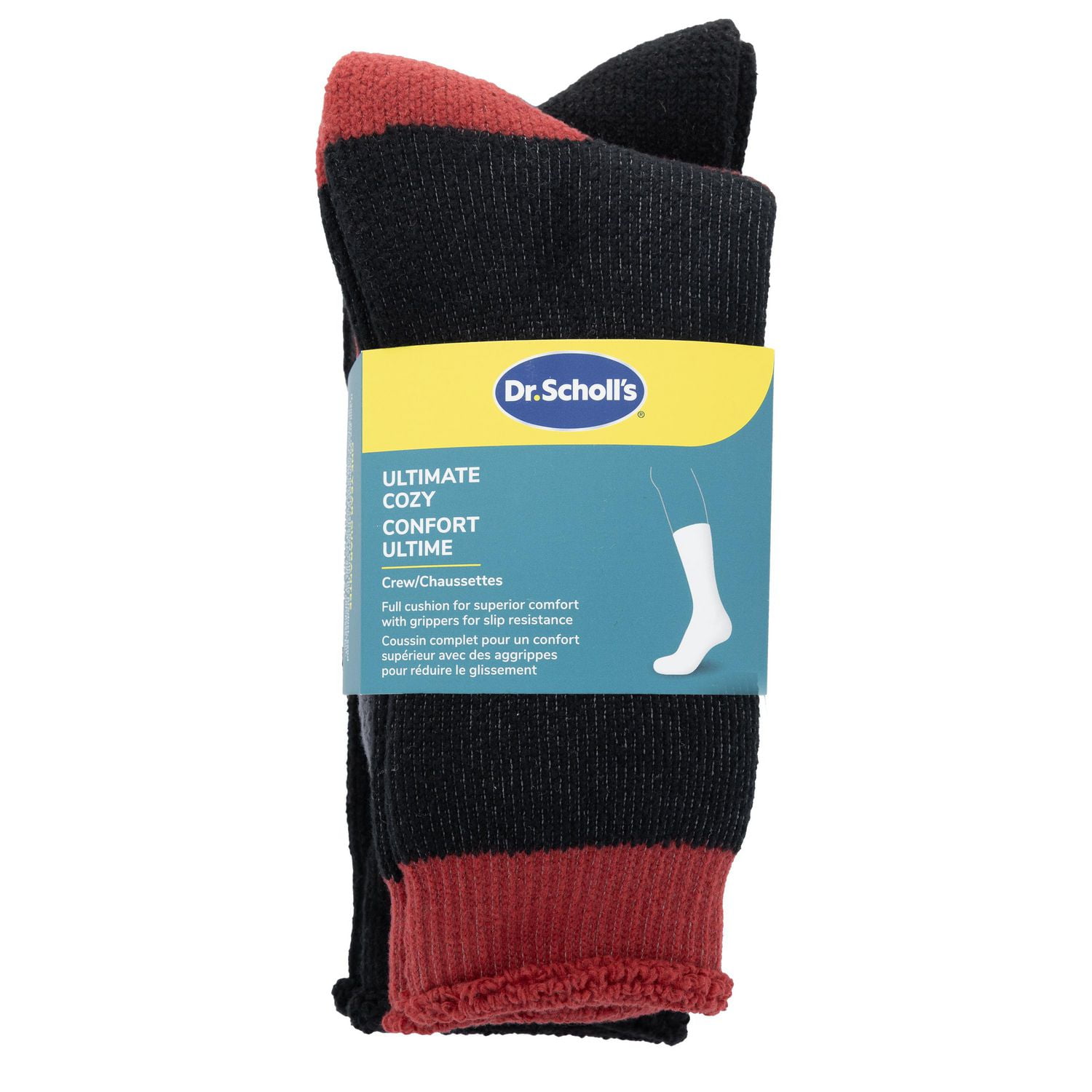 Dr. Scholl's - Men's Ultimate Cozy 2 Pair Pack, Ultimate Cozy Socks - 2 Pairs