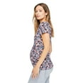 thumbnail image 2 of Paisley Sky Maternity Short Sleeve V-Neck Tee, 2 of 6