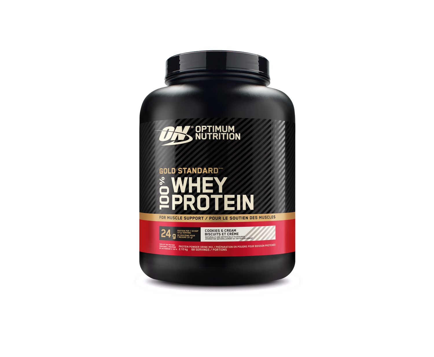 100% Gold Standard Whey Cookies & Cream 4.65lb