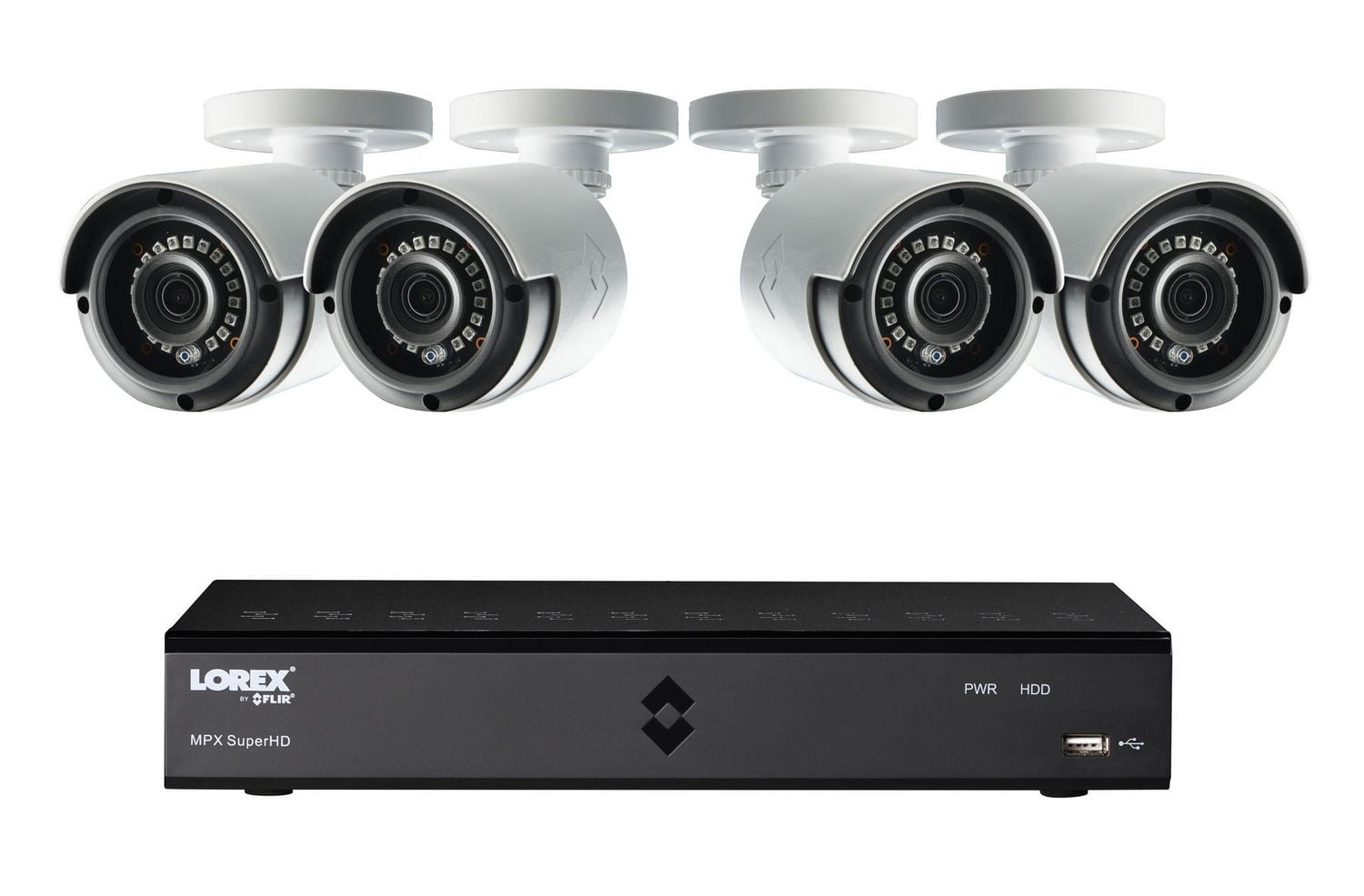 Lorex by FLIR Lorex 8 Channel 1TB HD Dvr System with 4 2MP Bullet