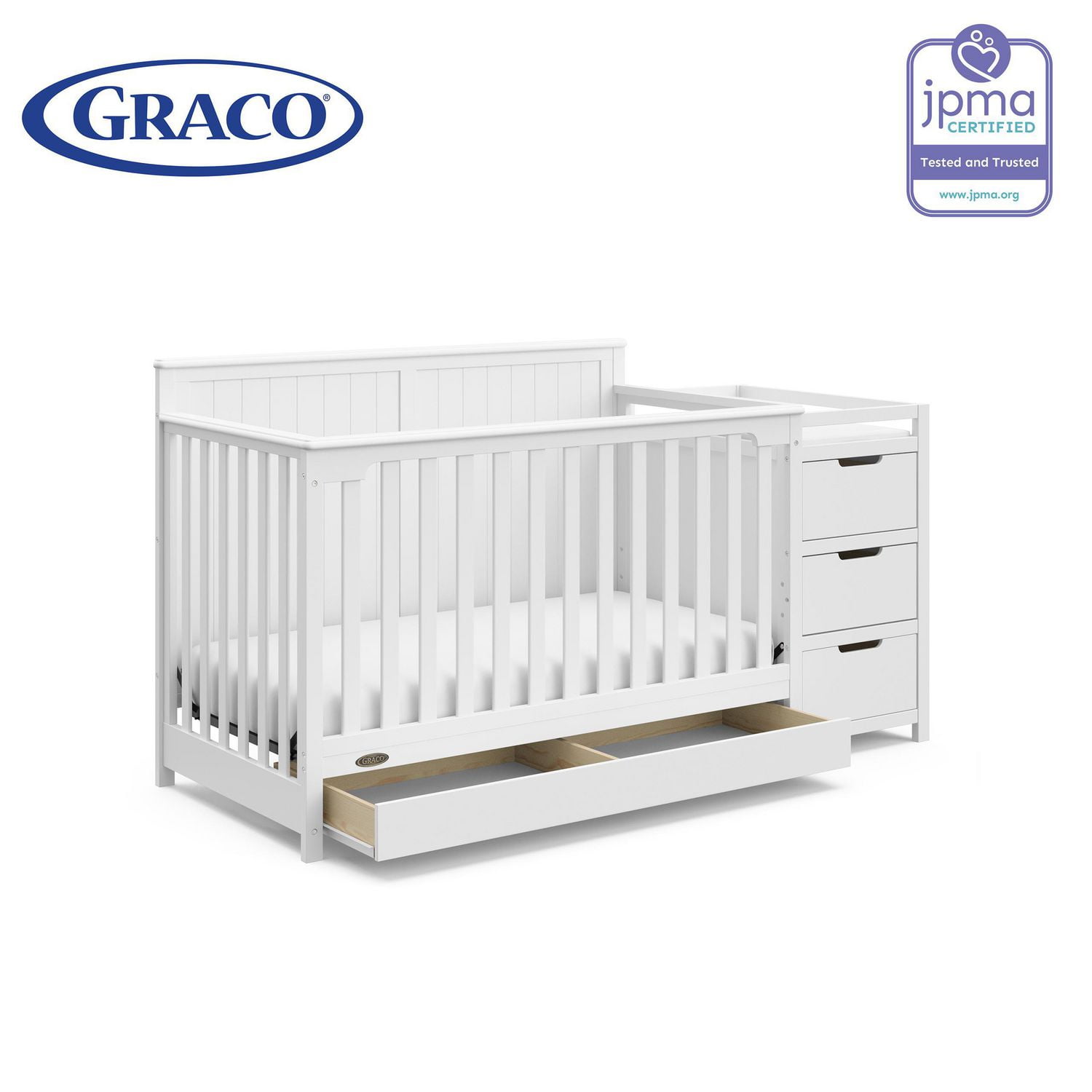 Graco Hadley 4in1 Convertible Crib and Changer with Drawer Walmart