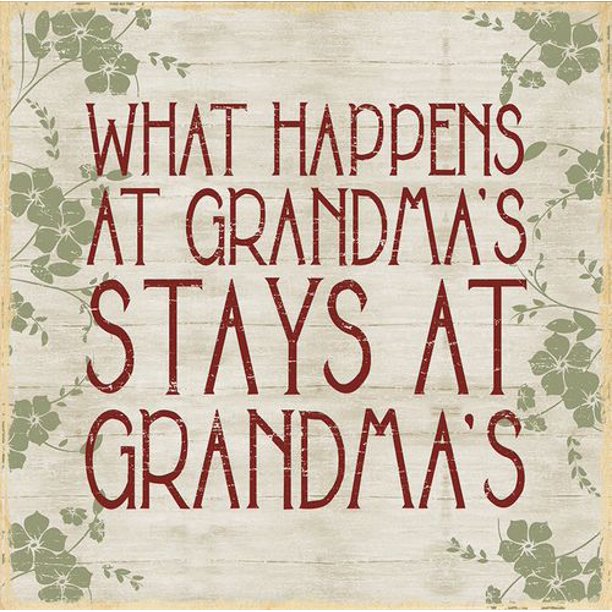 Plaque de bouleau « Grandma's »