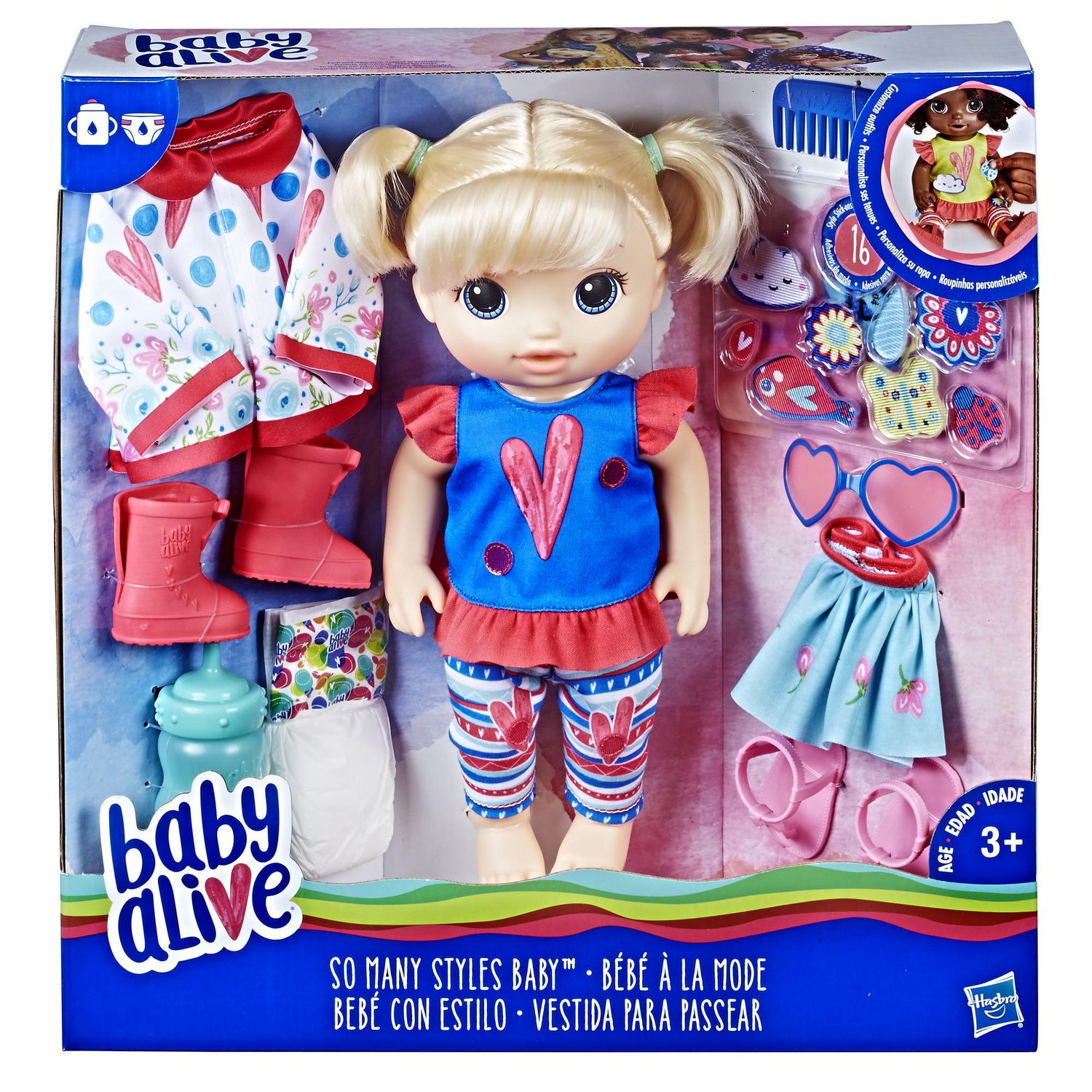 Baby Alive So Many Styles Baby Blonde Straight Hair Walmart Canada