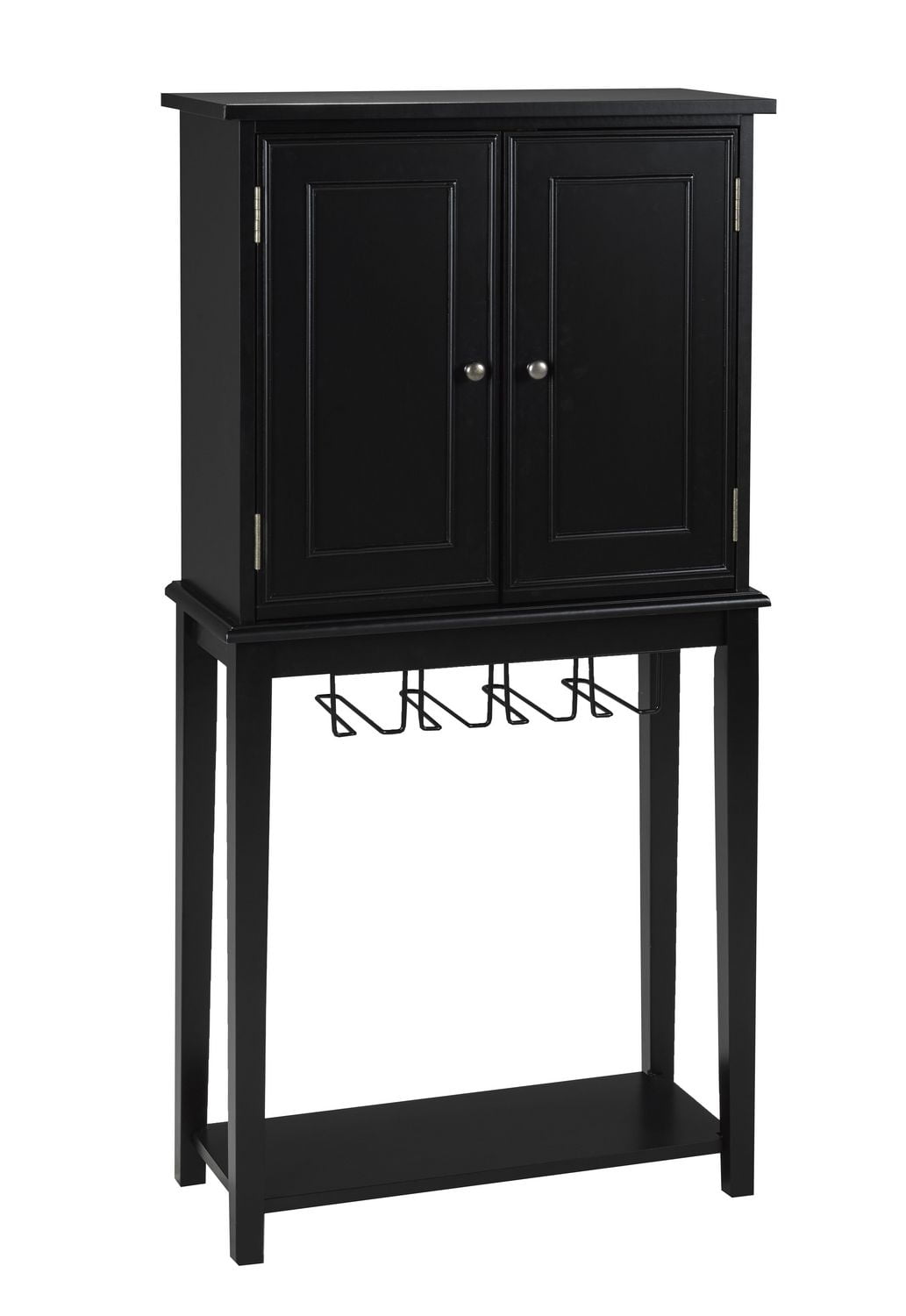 Brassex Inc Solid Wood Bar Cabinet Black Walmart Canada