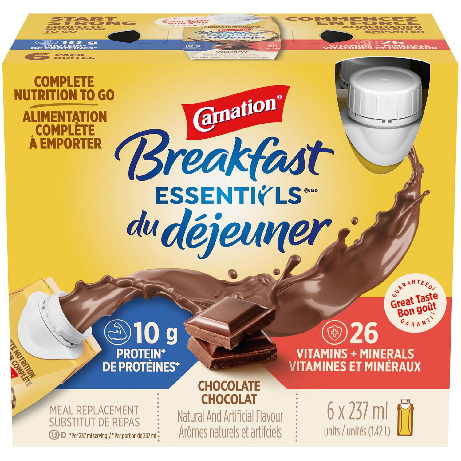 CARNATION® BREAKFAST ESSENTIALS™ Chocolate Nutritional Drink Walmart
