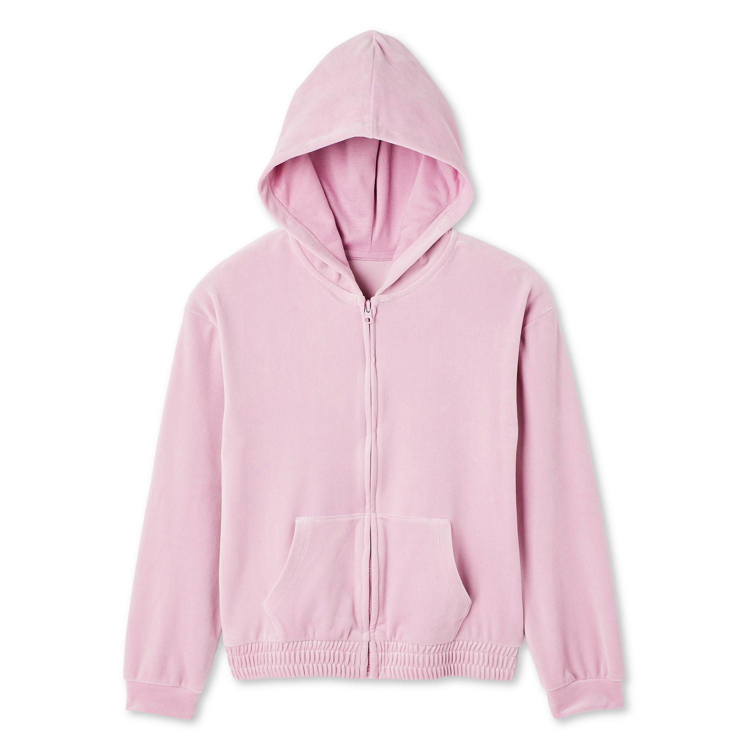 George Girls' Velour Zip-Up Hoodie
