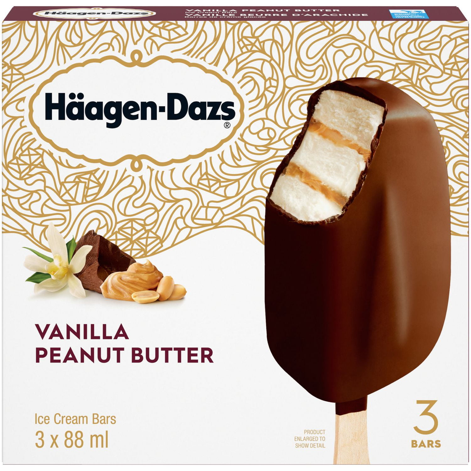 HÄAGENDAZS® Vanilla Peanut Butter Ice Cream Bars Walmart Canada