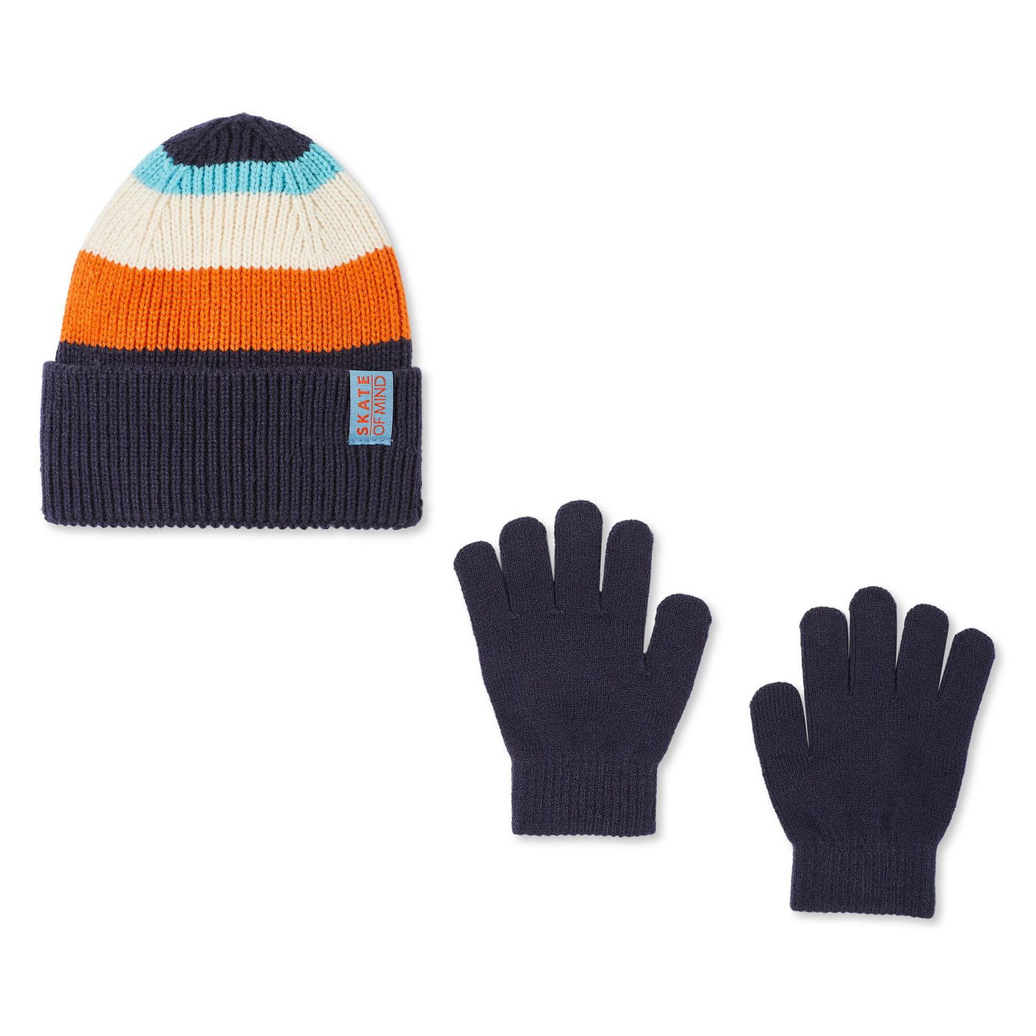 George Boys' Striped Toque 2-Piece Set, Sizes 4/6-7/16