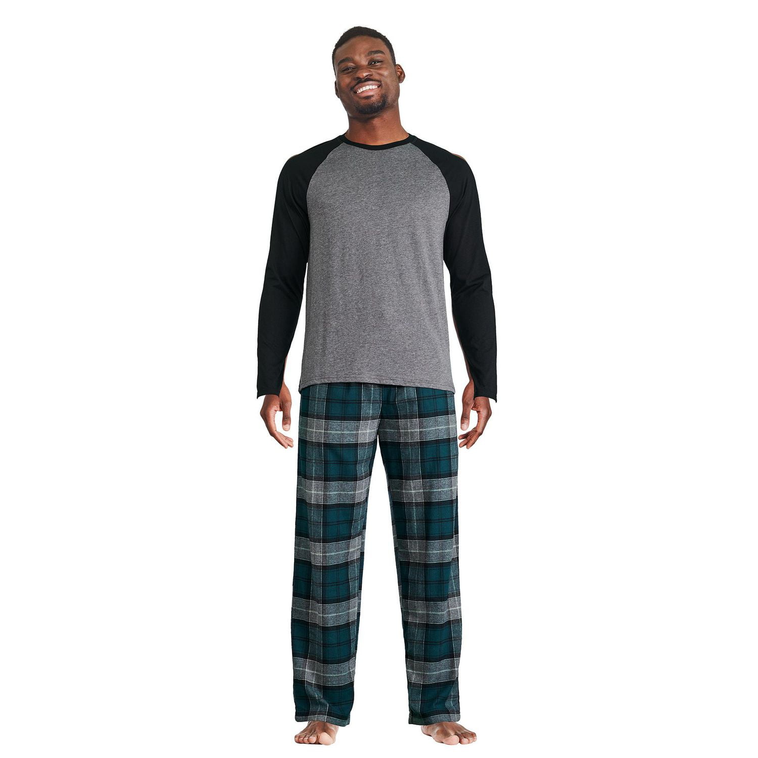 George Men's Raglan Pajama 2-Piece Set, Sizes S-2XL