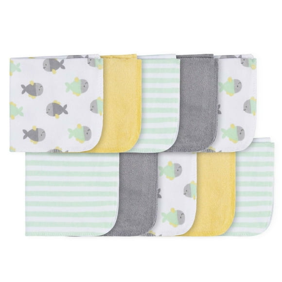 Parent's Choice 10-Pack Washcloth Set, Neutral, Pack of 10