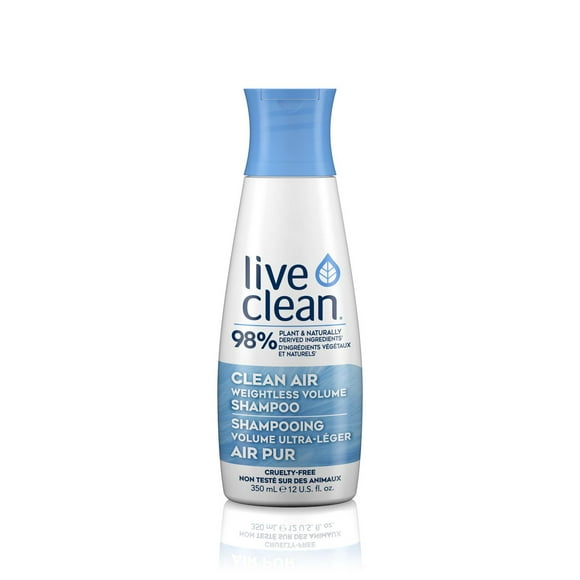 Live Clean Shampoing Volume Ultra-léger Air Pur 350 ml, shampooing