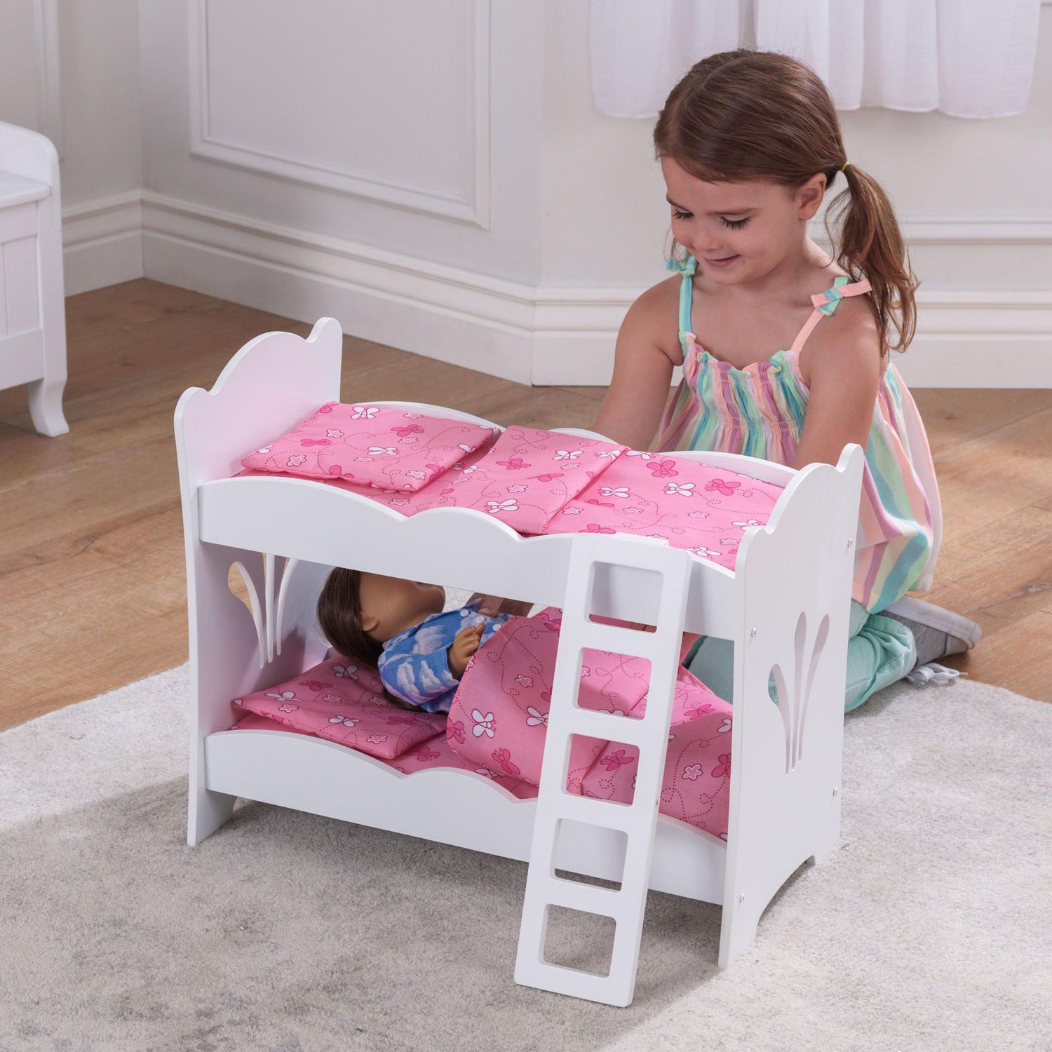 Toy bunk beds for hot sale dolls