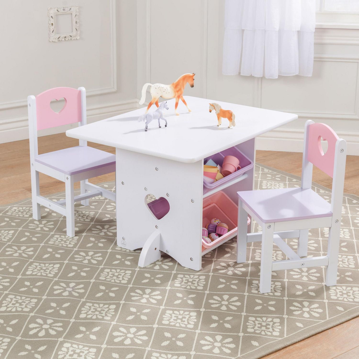 Kidkraft pastel clearance table and chairs