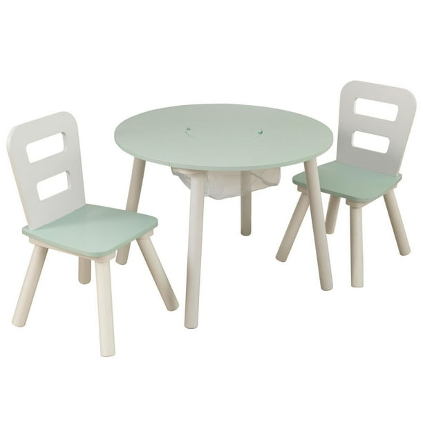 KidKraft Round Storage Table & 2 Chair Set Mint Walmart.ca