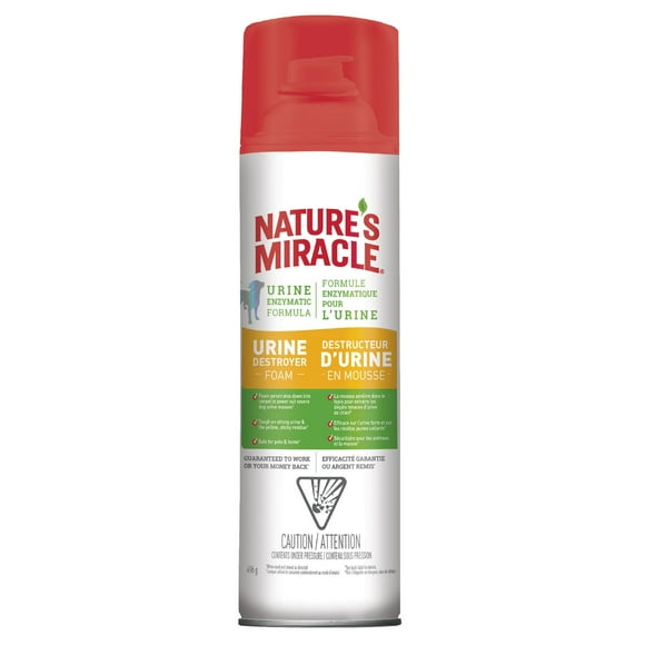 Nature's Miracle Destructeur D'urine en Mousse pour Chiens, 496g