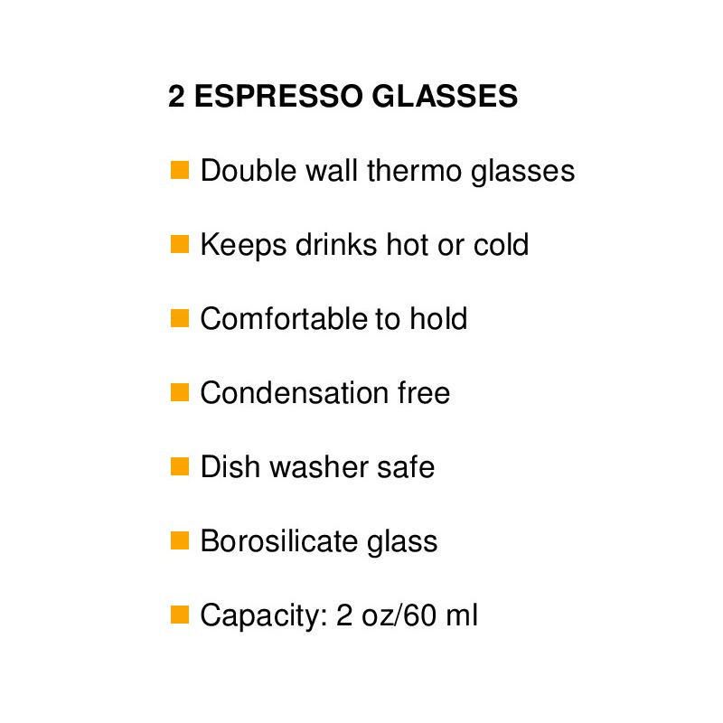 De'Longhi 2 Espresso Double Wall Thermal Glasses - Walmart.ca