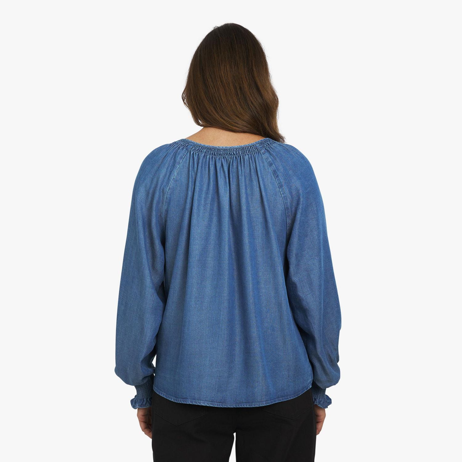 CHAPS SMOCKED CUFF B, SHIRT