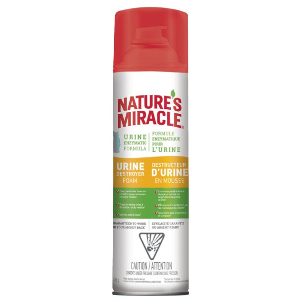Nature's Miracle Urine Destroyer Spray Foam for Cats, 496g Walmart.ca