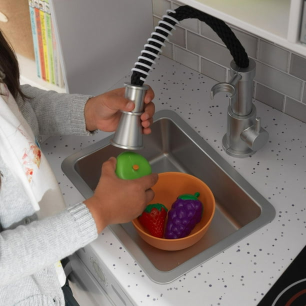 Grande Cuisine enfant en bois avec sons et lumières