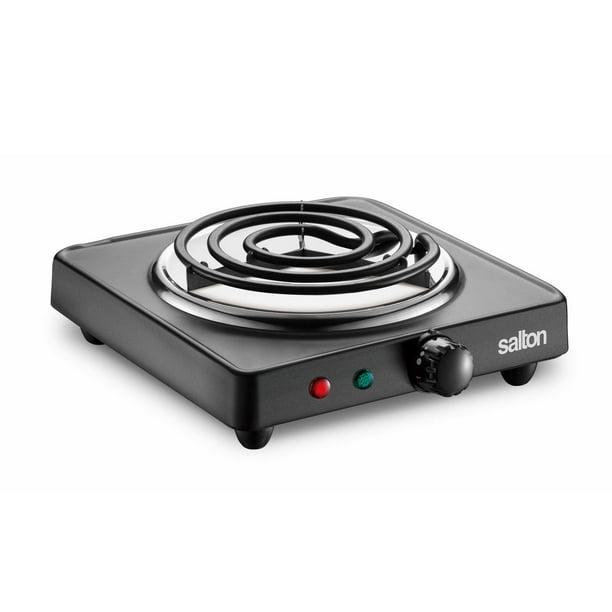 CUSIMAX 1800W Double Hot Plate, Stainless Steel Silver Countertop Burner  Portable Electric Double Burners Electric Cast Iron Hot Plates Cooktop,  Easy