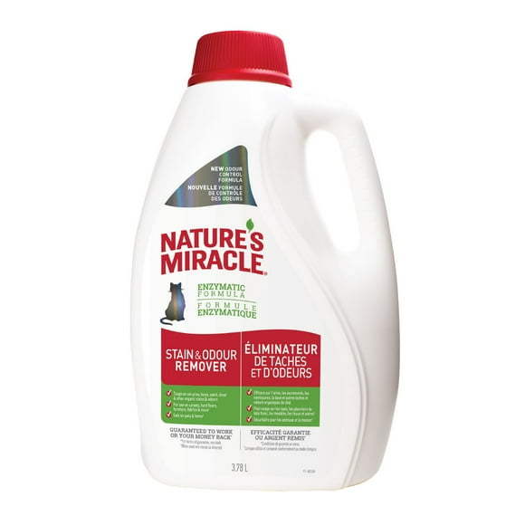 Nature’s Miracle Éliminateur de Taches et D'odeurs pour Chats, 3.78L