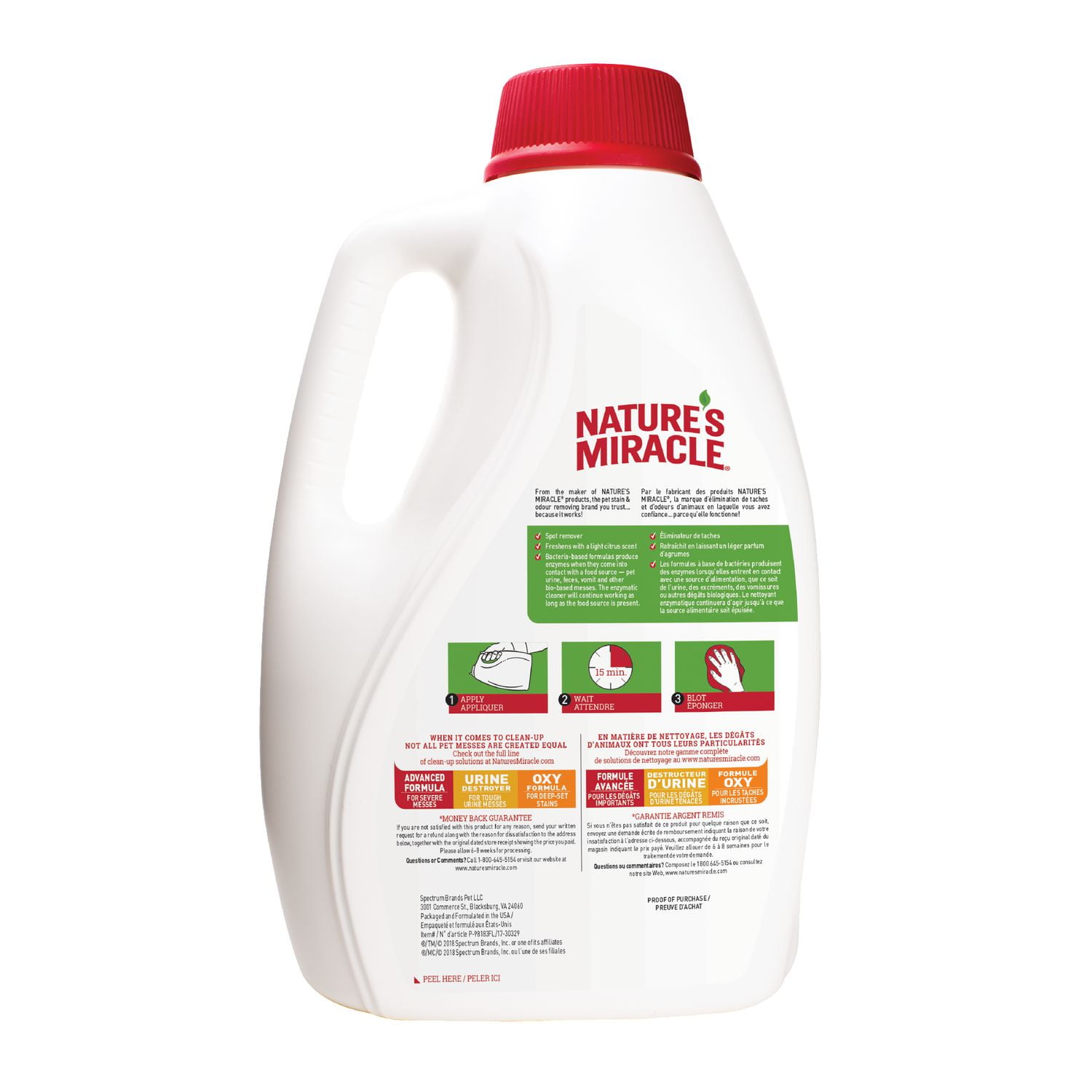 Nature's miracle oxy formula hotsell stain & odor remover