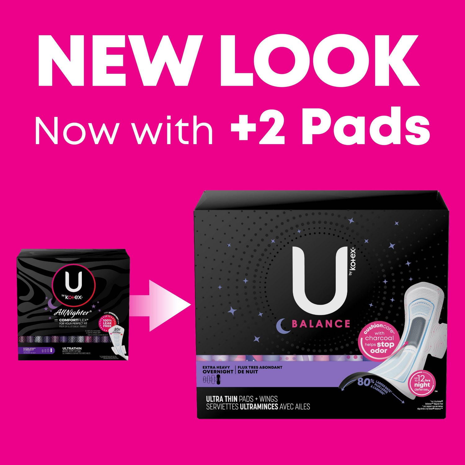 Balance™ Ultra Thin Pads with Wings, Extra Heavy Overnight