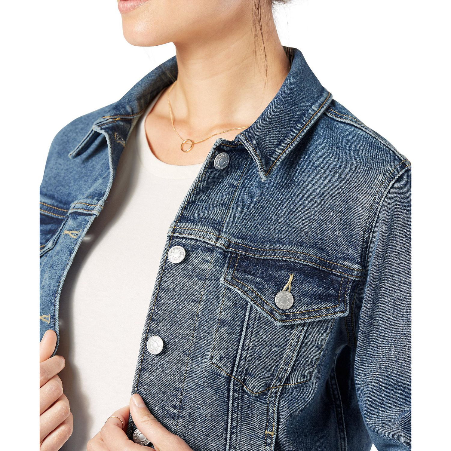 Signature by Levi Strauss & Co.®. Women's Trucker Jacket, Available sizes:  XS – XXL 