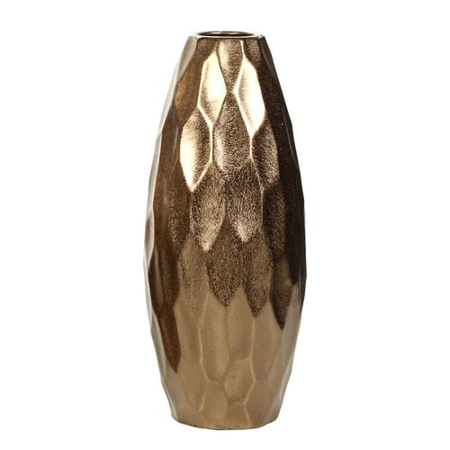 Hometrends® Wide Ceramic Bronze Hammered Vase | Walmart Canada