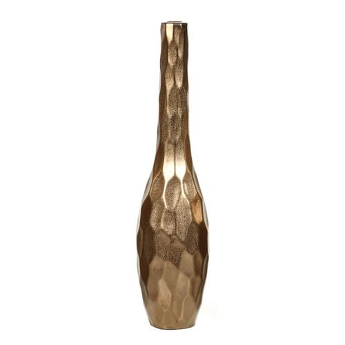 Vase fin, martelé bronze, céramique HOMETRENDS®