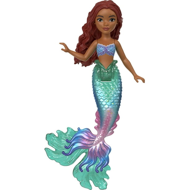 Ariel The Little Mermaid de Disney, petite poupée sirène avec queue signature, jouets inspirés du film Âges 3+