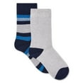 thumbnail image 1 of Athletic Works Boys' Thermal Crew Socks 2-Pack, 1 of 1