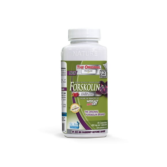 SlimCentials® FORSKOLIN+ with Razpberi-K Dual Belly Fat Melting Remedy Capsules