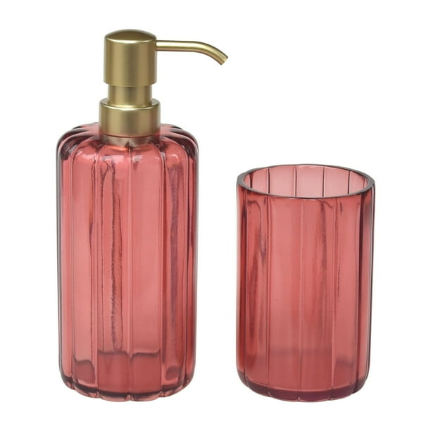 Mainstays BacktoCollege Soap Dispenser and Tumbler Set, Rose Walmart.ca
