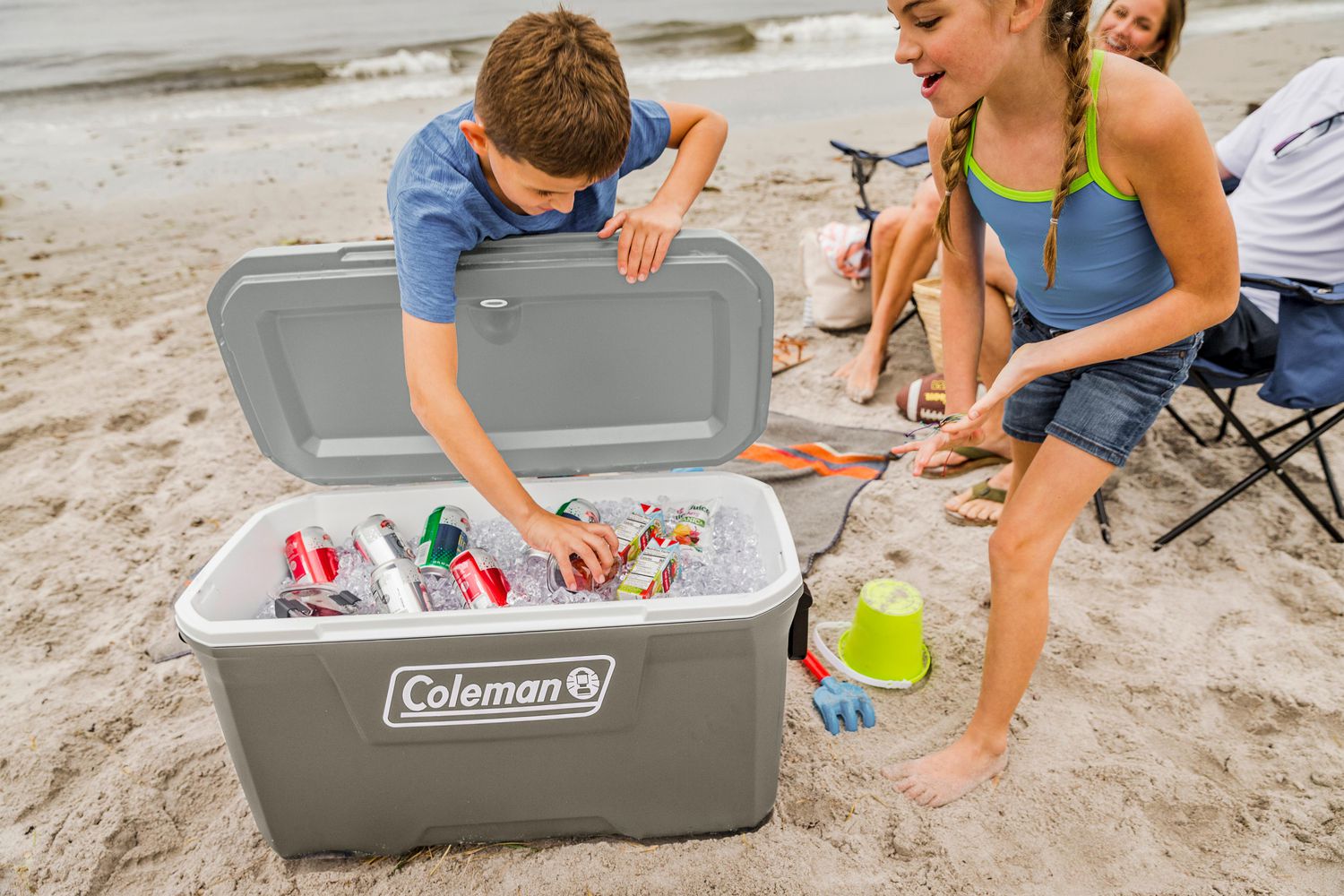 Coleman 316 Series™ 70-Quart Hard Cooler, Silver Ash, 70 QT/66 L