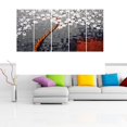thumbnail image 2 of Design Art - Fleurs Gris et Blanc - Toile Tendue, 2 of 2