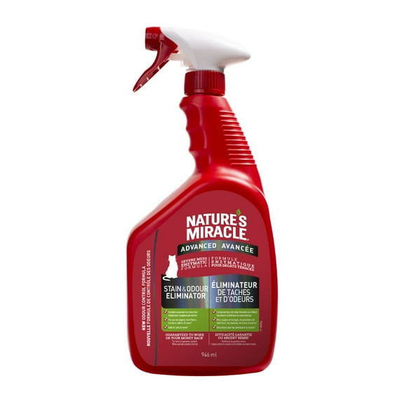 Nature’s Miracle Avancée Éliminateur de Taches et D'Odeurs pour Chat, 946ml
