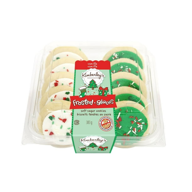 Biscuits des fêtes au sucre avec glaçage vert et blanc de Kimberley’s Bakeshoppe®, paquet de 10 Quantité – 383 grammes