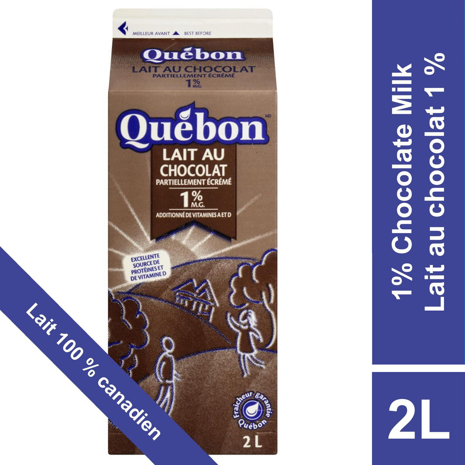 Québon Chocolate Partly Skimmed 1 Milk Walmart Canada