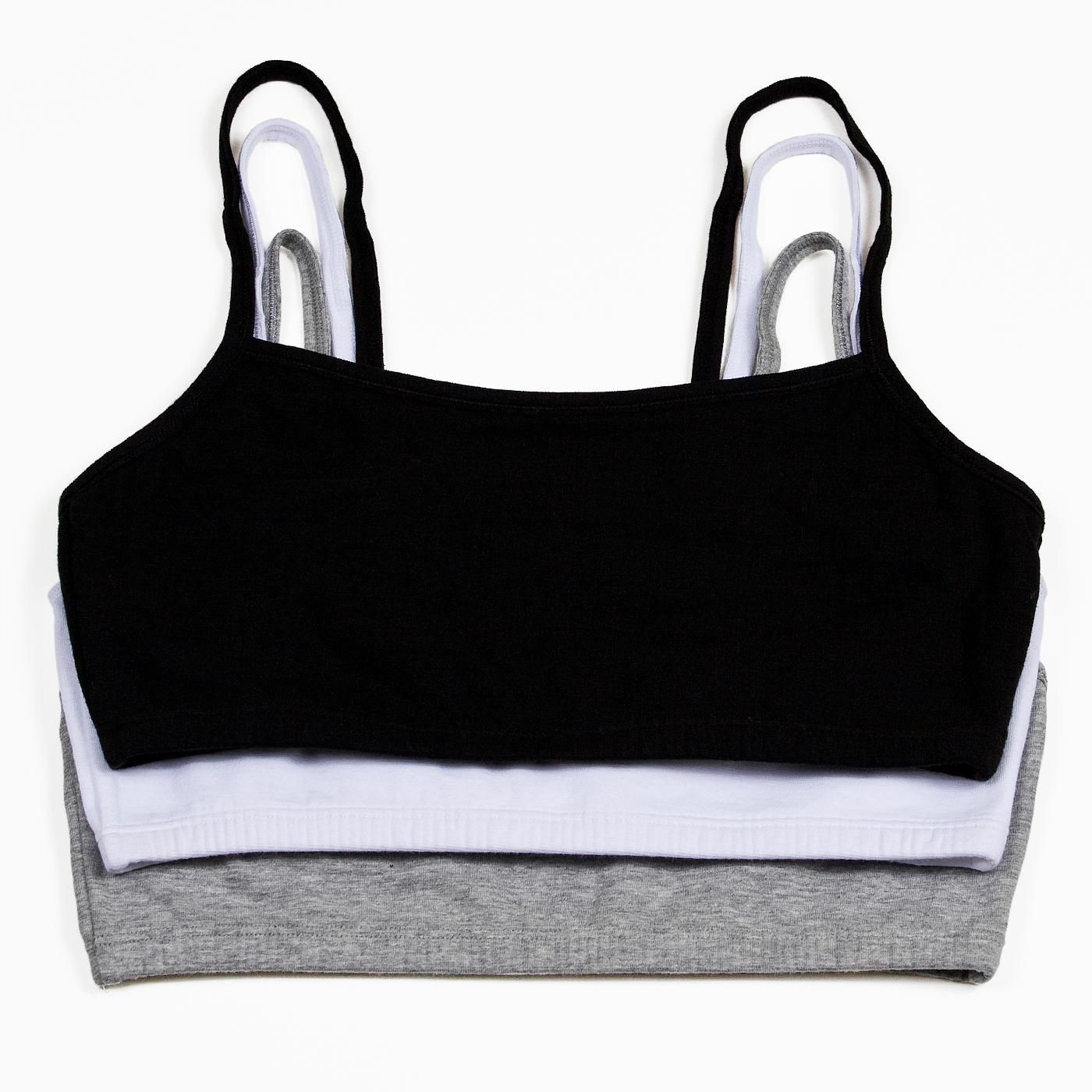 Fruit of the Loom Womens Built-Up Sports Bra, Pack of 3 
