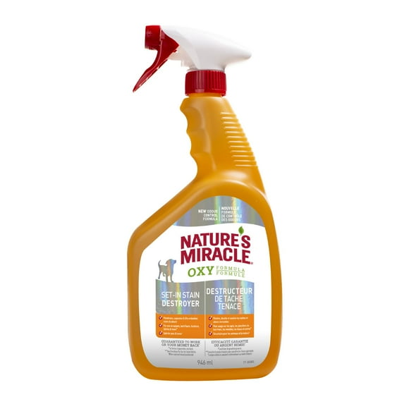 Nature’s Miracle Destructeur de Tache Tenace Formule Oxy pour Chien, 946ml