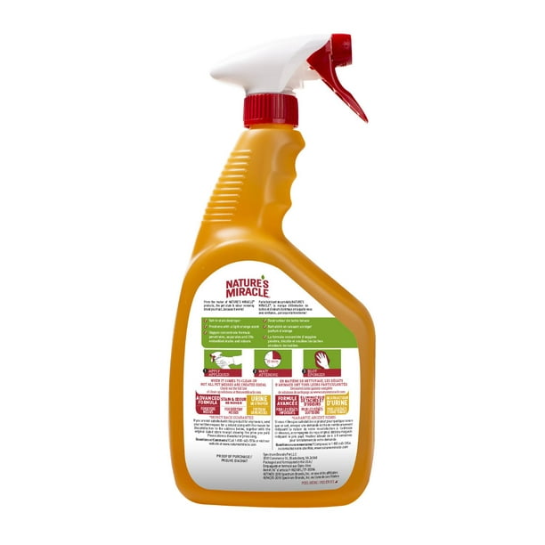 Nature's Miracle Stain And Odor Remover Dog, Odor Control Formula, 946mL  Spray, Effective enzymatic formula 