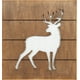 Plaque murale dimensionnelle en grain de bois Canadiana avec découpe d’un cerf – image 1 sur 1