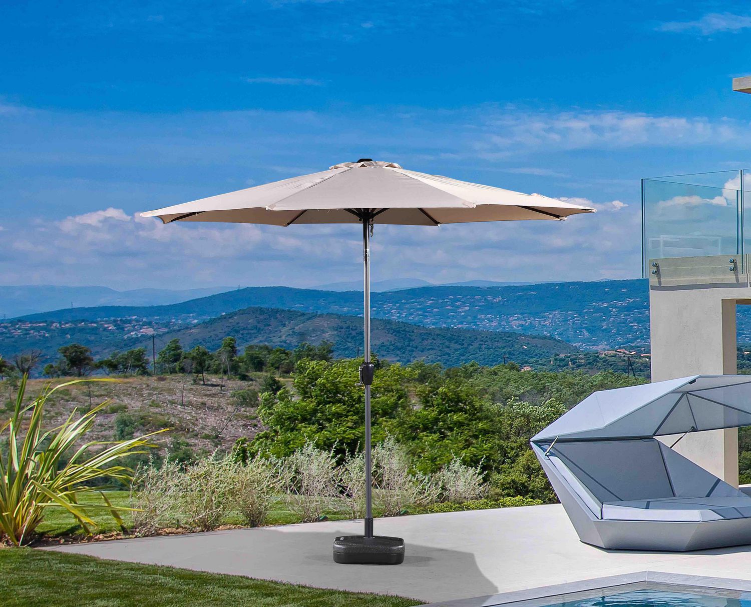DENIA 10ft Patio Aluminum Market Umbrella Walmart Canada