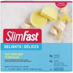 SlimFast Des snacks de bombe de Keto, 14x17g Coupes à goutte de citron par boîte, 239 Grams