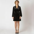 thumbnail image 2 of Devoted robe chemise en velours à manches longues, 2 of 4