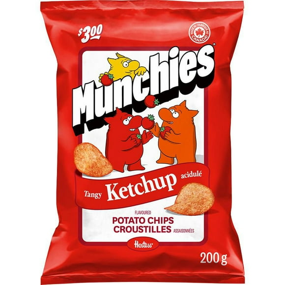 Munchies Tangy Ketchup Flavoured Potato Chips, 200 g.