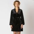 thumbnail image 1 of Devoted robe chemise en velours à manches longues, 1 of 4
