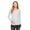 thumbnail image 2 of Paisley Sky Maternity Long Sleeve Crew Neck Tee, 2 of 2